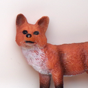 A fox figurine.